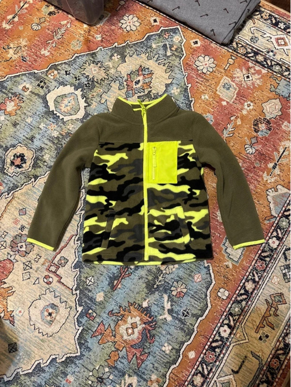 Jumping Beans Boys Camo Fleece Jacket Size 6